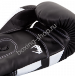 Перчатки Venum Elite черно-белые 4
